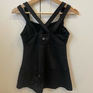 Rare Lululemon Run Tank with Double Crossed Straps and Built in Bra